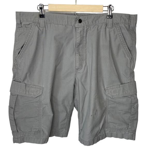 Carhartt Gray Force Broxton Cargo Relaxed Fit Shorts - Men's Size 42 - Picture 1 of 7